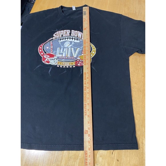 Super Bowl LIV 2020 Kansas City Chiefs Vs San Francisco 49ers SZ XXL 24.5pit2pit - Picture 5 of 5